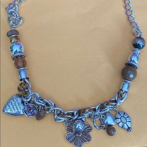 Charm Necklace with earrings